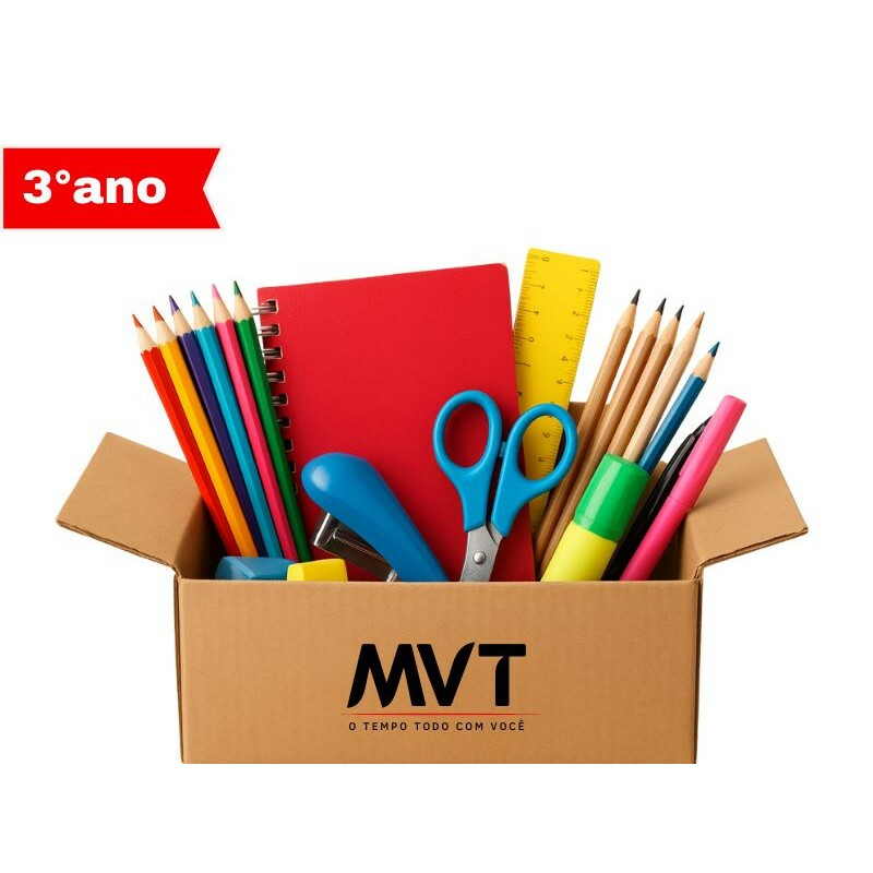 KIT DE MATERIAL DE USO DIVERSOS DO COLEGIO SAO PAULO 3 ANO FUND